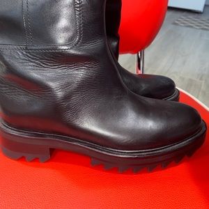 Tamara Mellon Black Easy Rider Over The Knee 15 Nappa Leather Boots 36.5